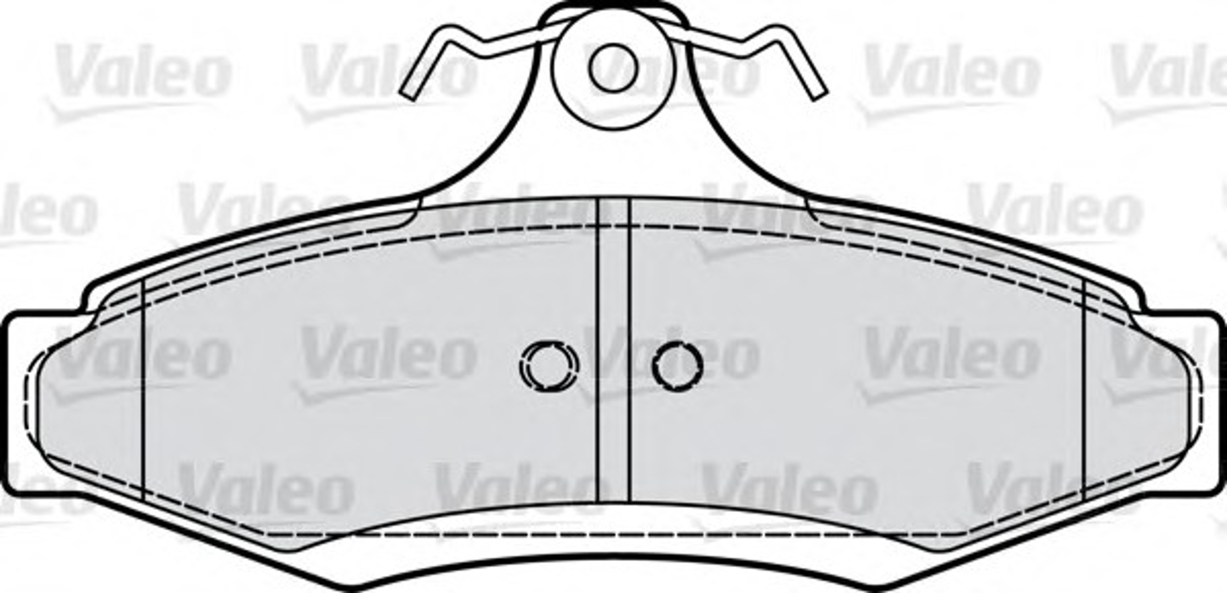 Комплект тормозных колодок дисковый тормоз VALEO 598902