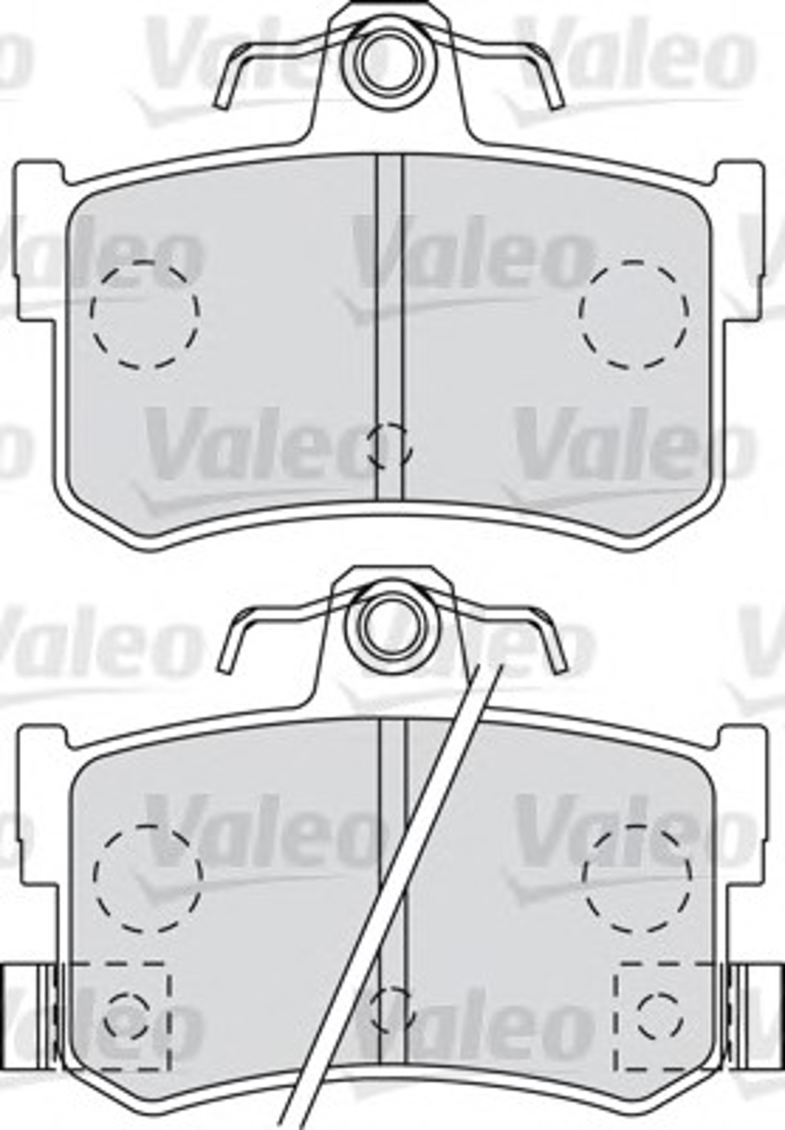 598903 VALEO Колодки тормозные дисковые