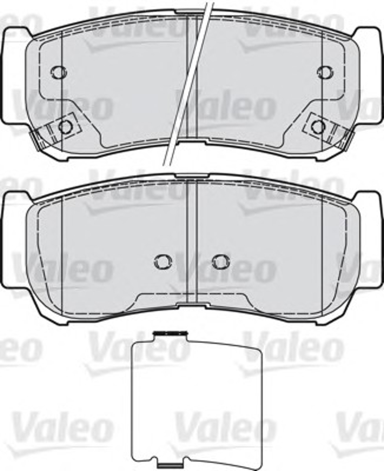 Колодки тормозные дисковые VALEO 598932
