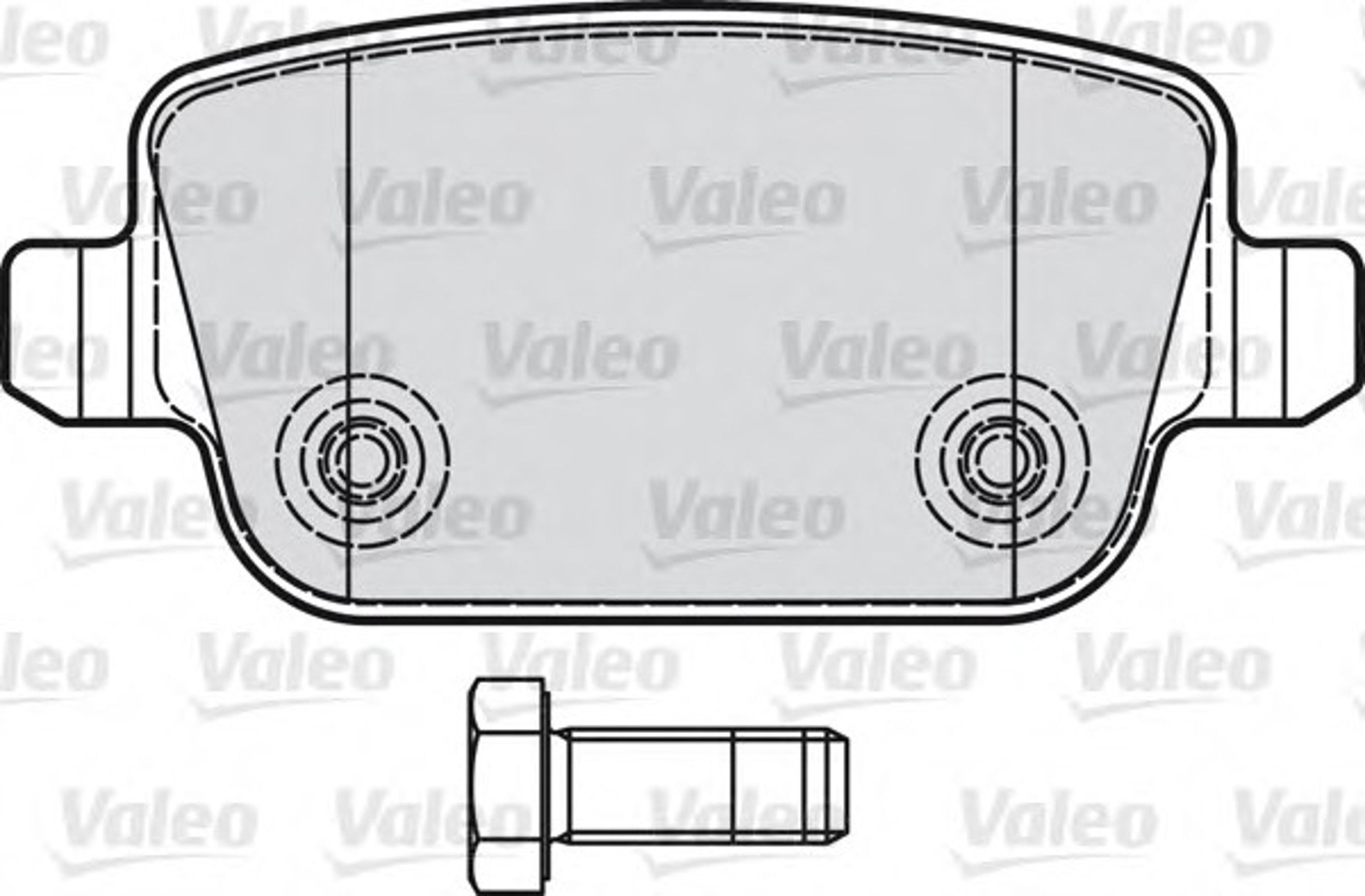 Колодки тормозные дисковые VALEO 598935