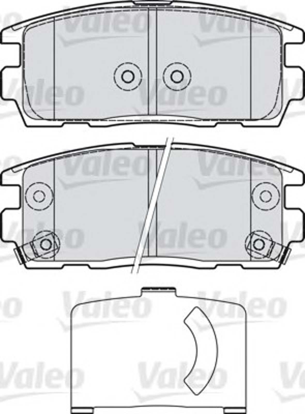 598941 VALEO Комплект тормозных колодок, дисковый тормоз