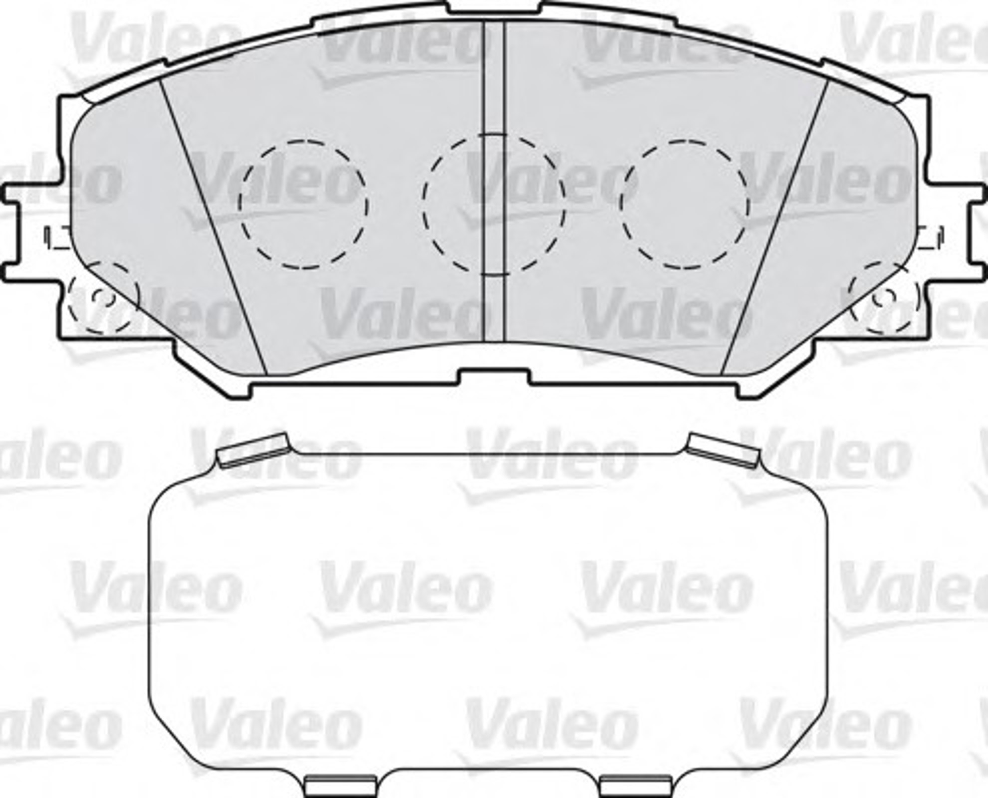 Колодки тормозные дисковые VALEO 598943