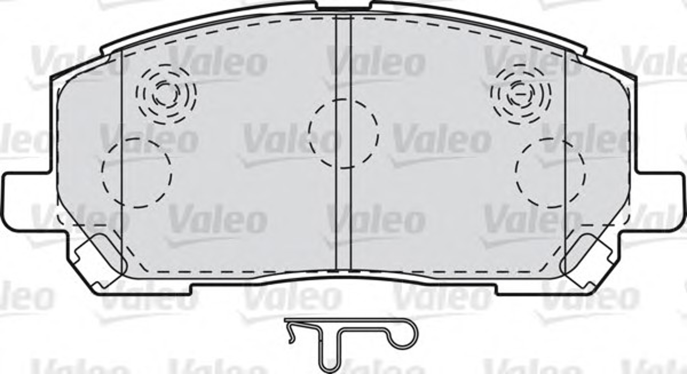 Колодки тормозные дисковые VALEO 598944