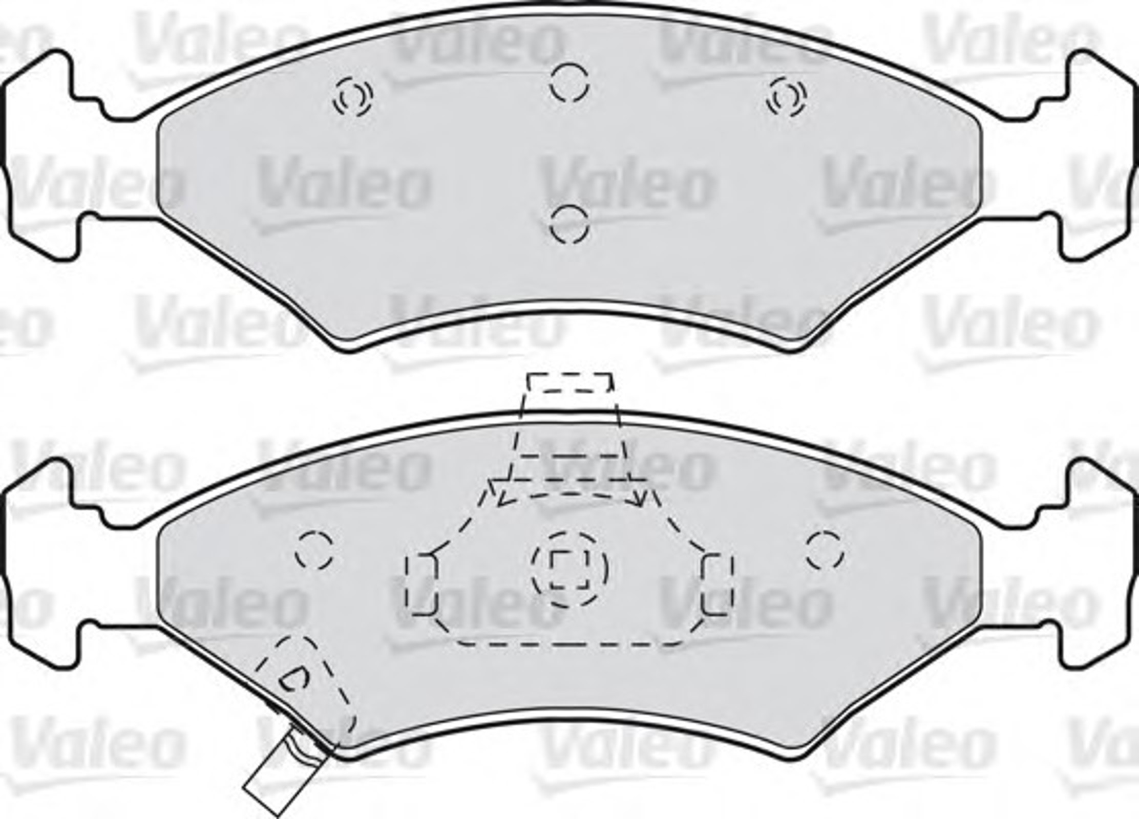 598989 VALEO Колодки тормозные дисковые