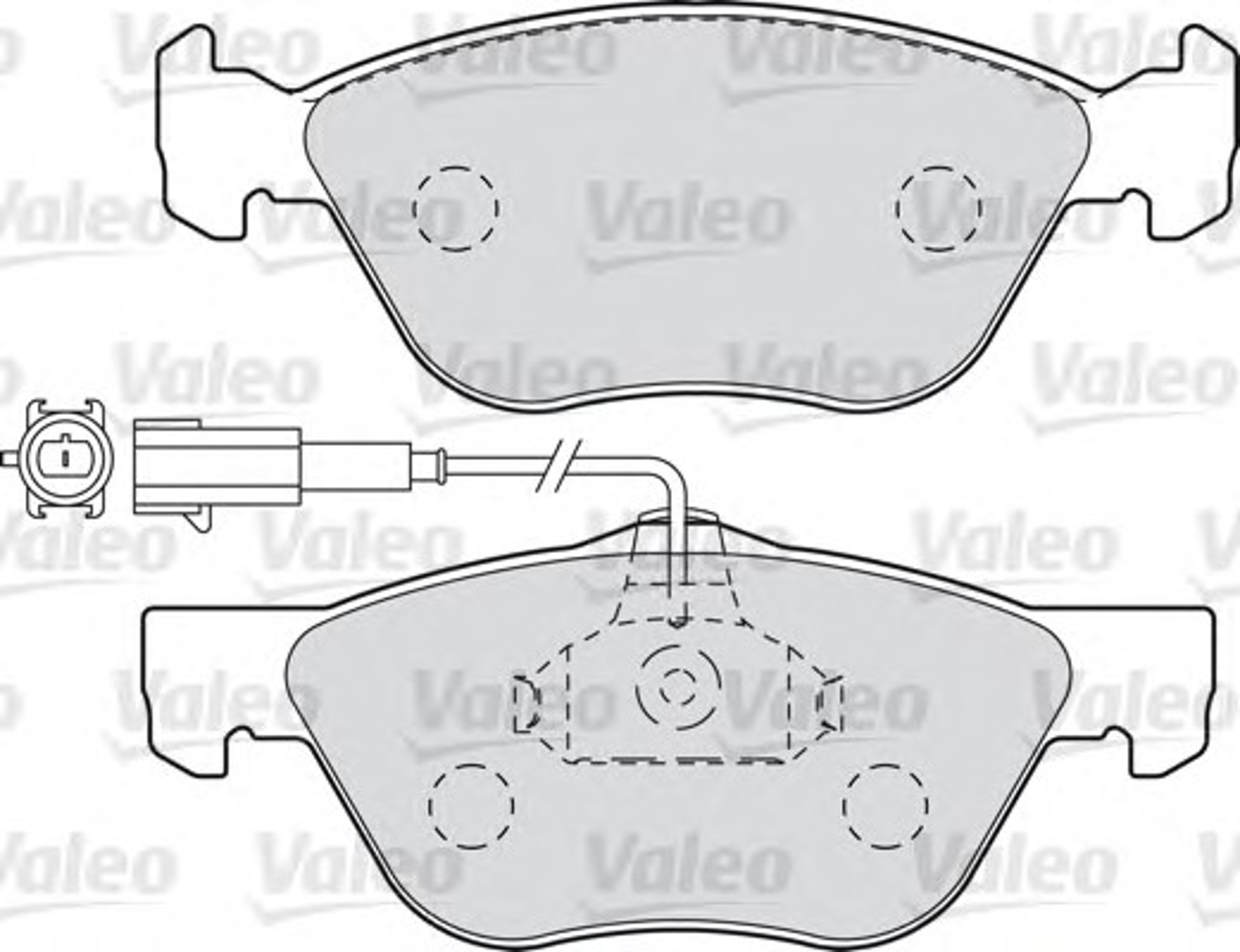 598990 VALEO Колодки тормозные дисковые