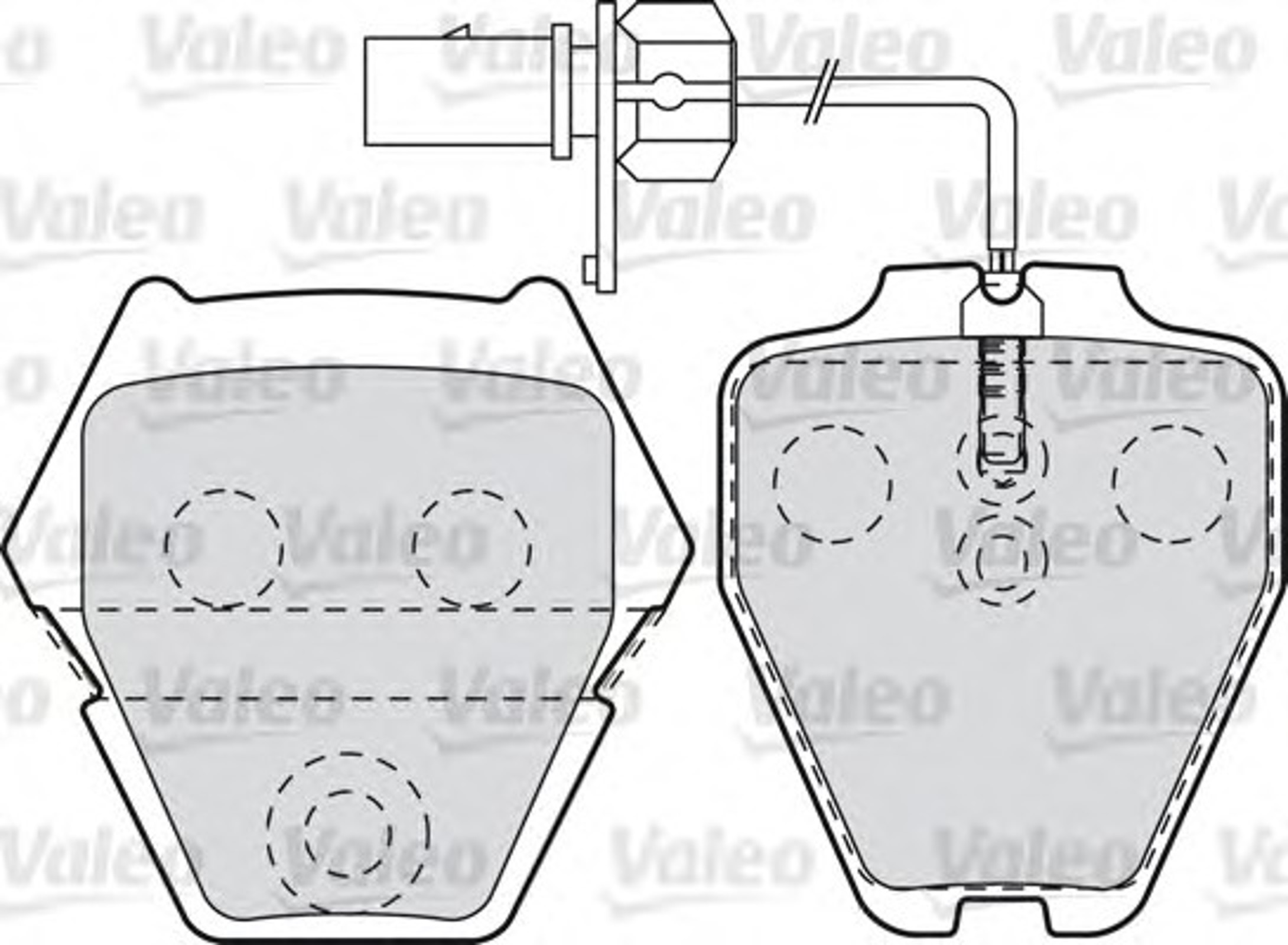 Колодки тормозные дисковые VALEO 598992
