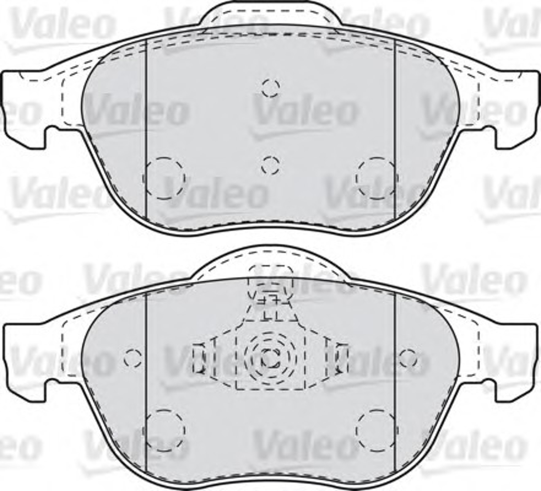 Колодки тормозные дисковые VALEO 598993