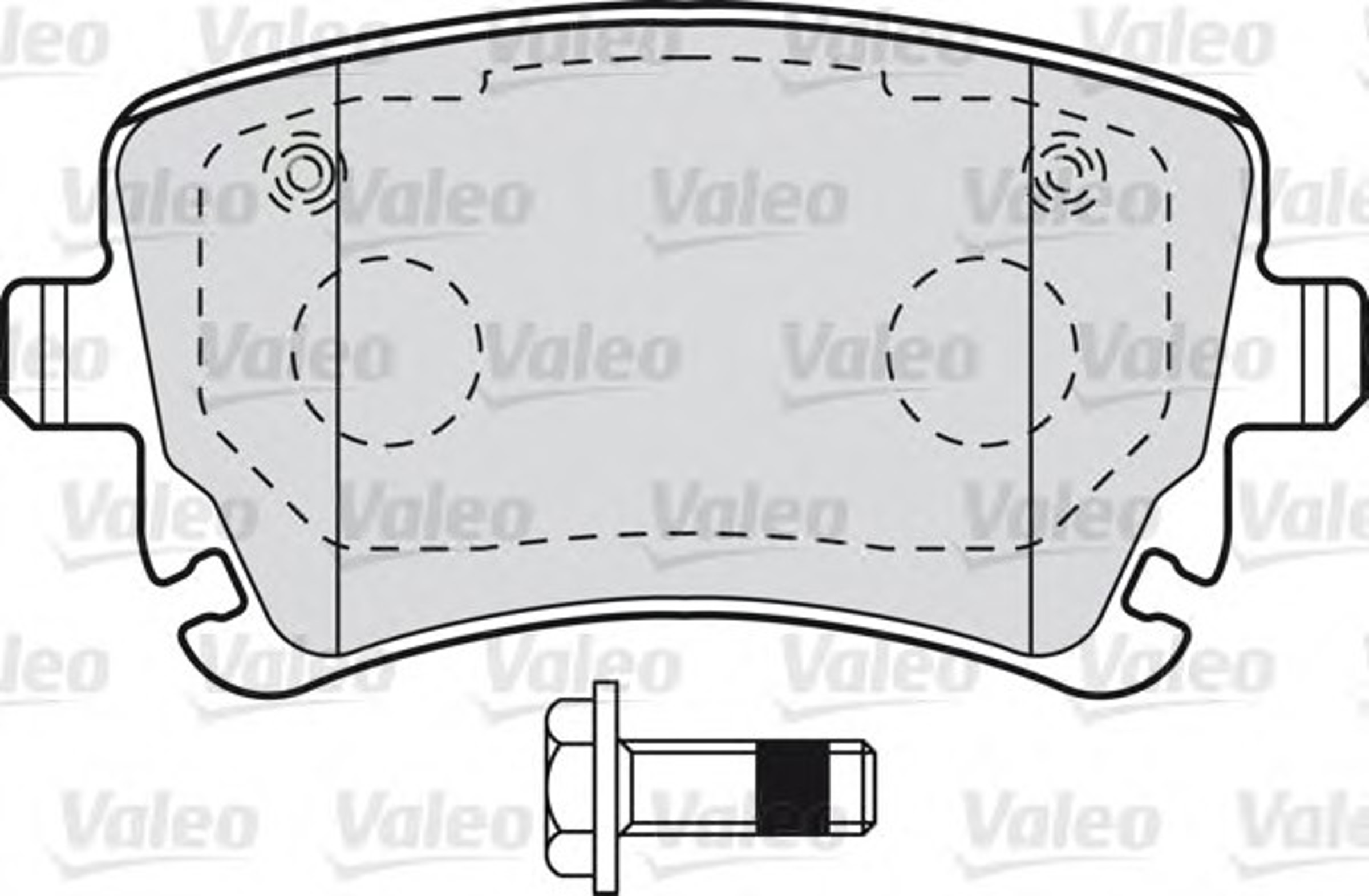 Комплект тормозных колодок VALEO 601004