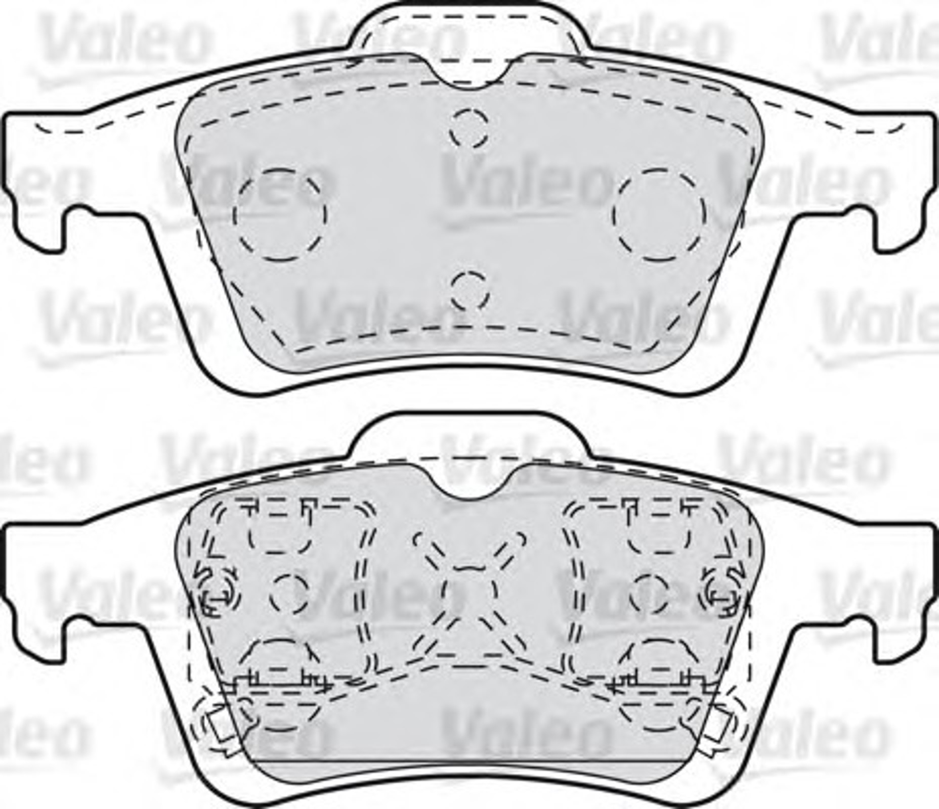 601005 VALEO Комплект тормозных колодок, дисковый тормоз