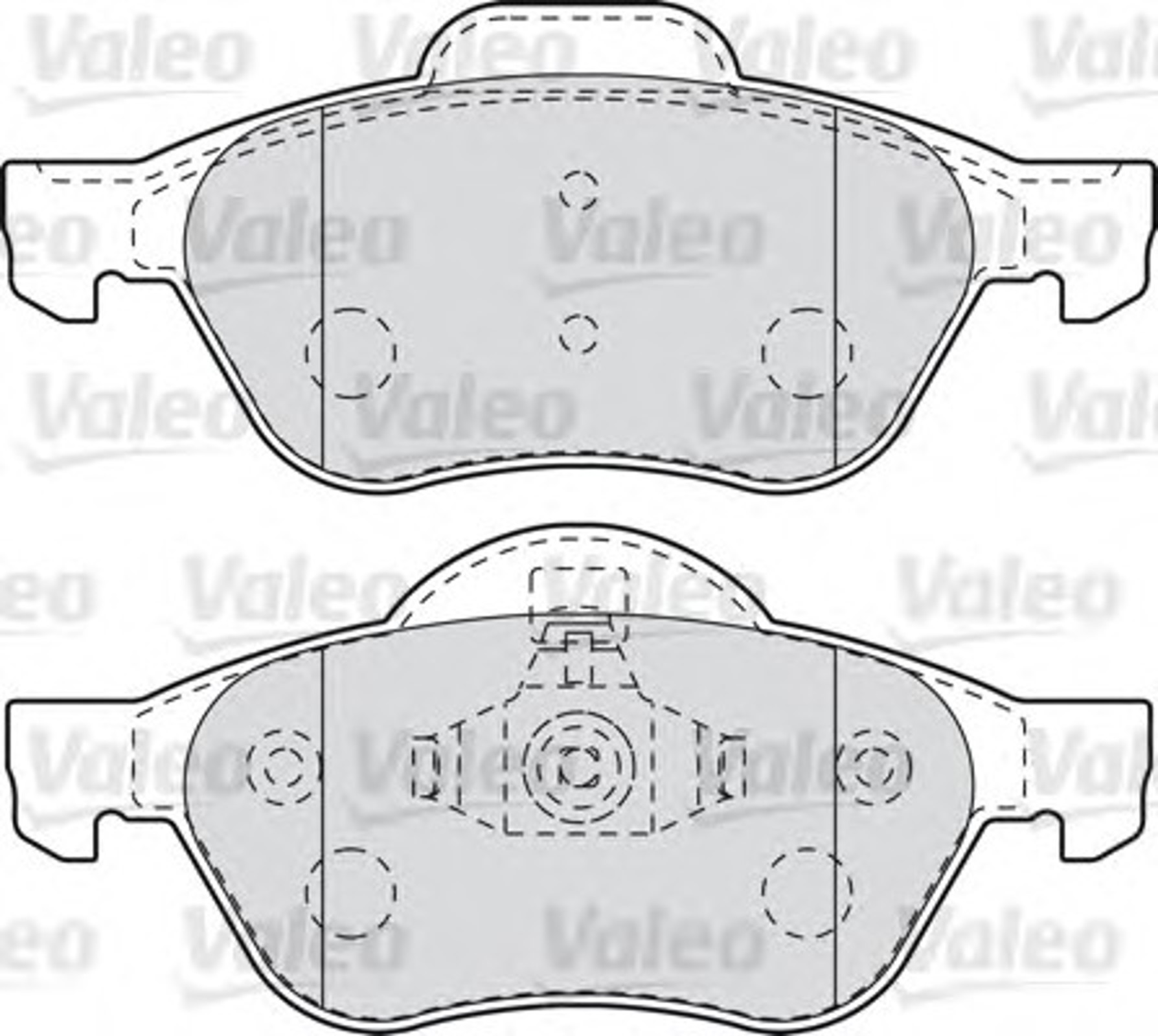 601012 VALEO Колодки тормозные дисковые