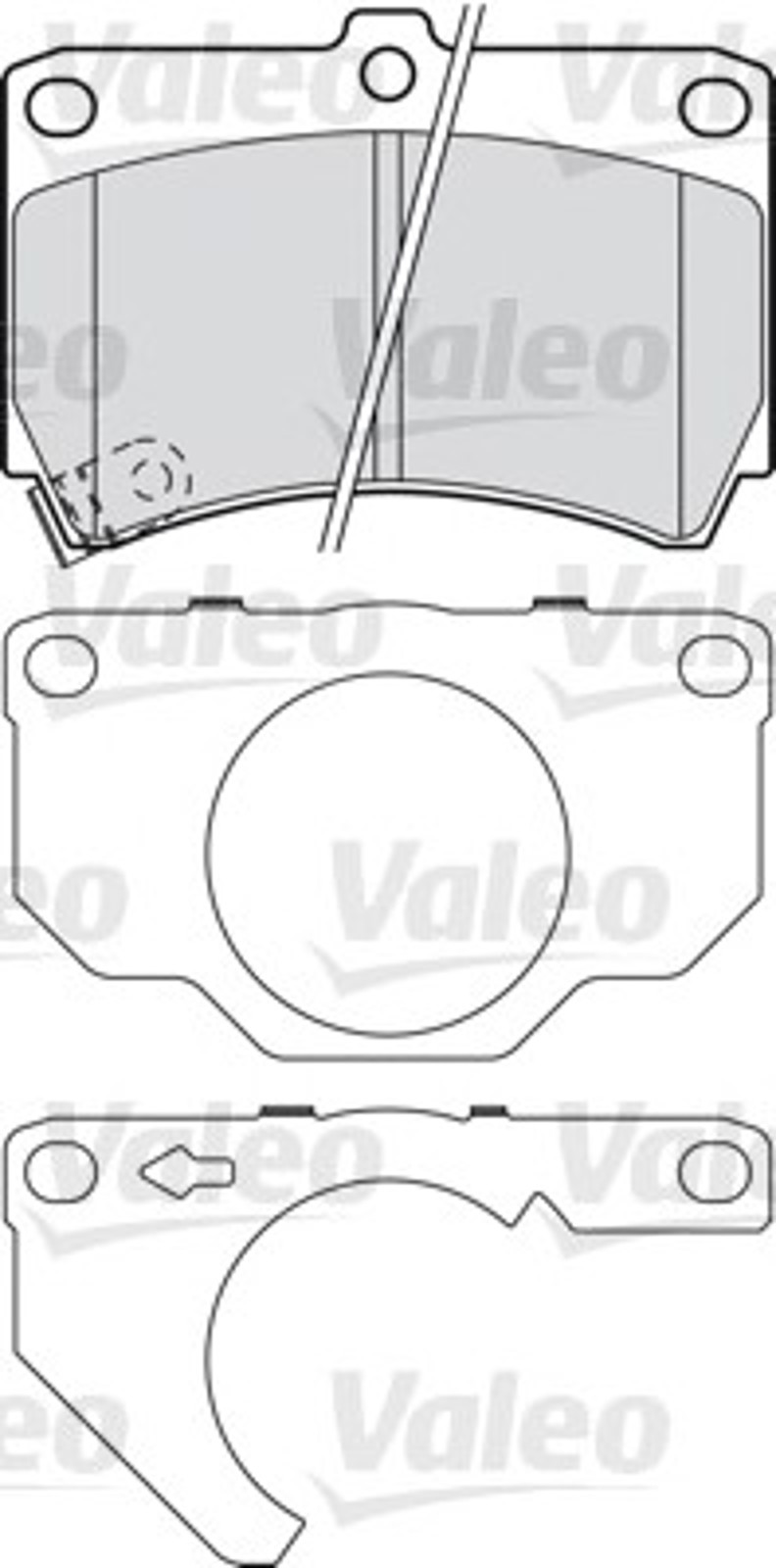 601018 VALEO Колодки тормозные дисковые