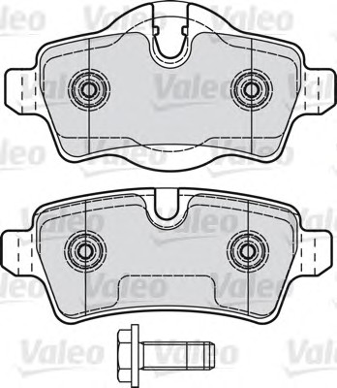 Колодки тормозные дисковые VALEO 601041