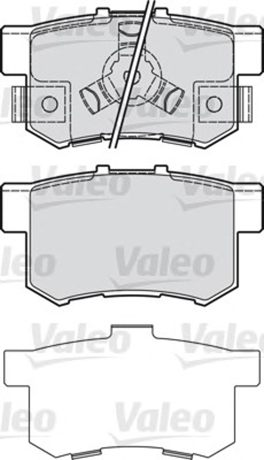 601043 VALEO Колодки тормозные дисковые