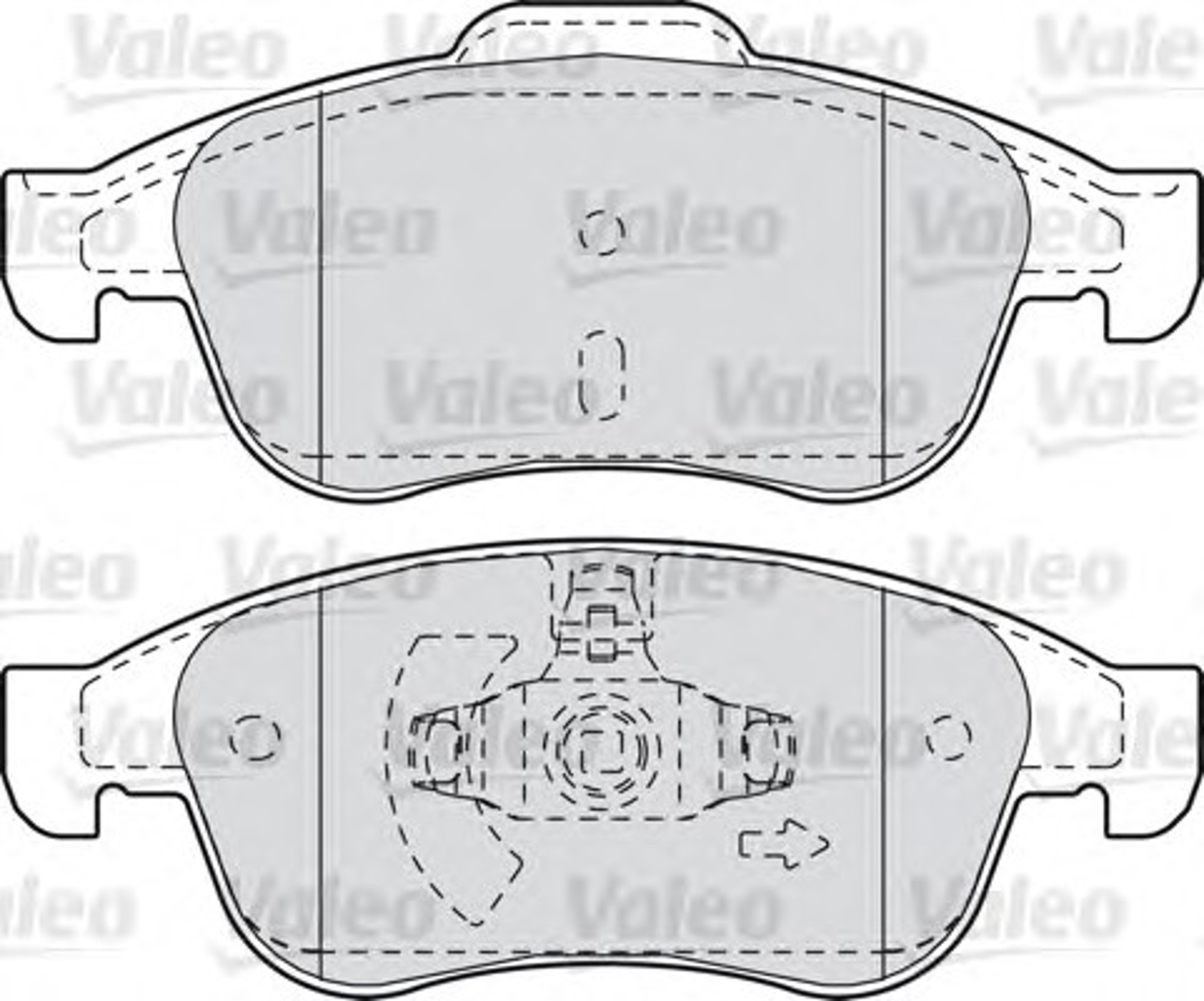 Колодки тормозные дисковые VALEO 601045