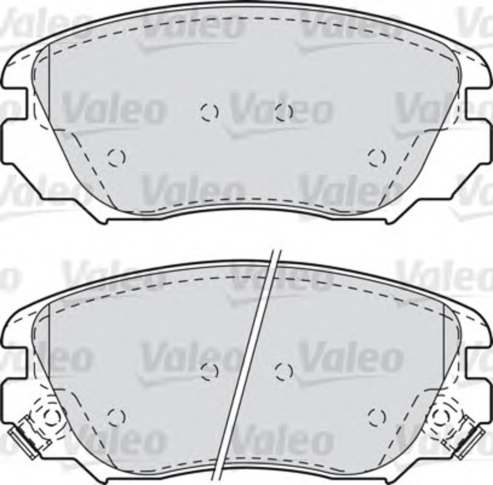 Комплект тормозных колодок VALEO 601047