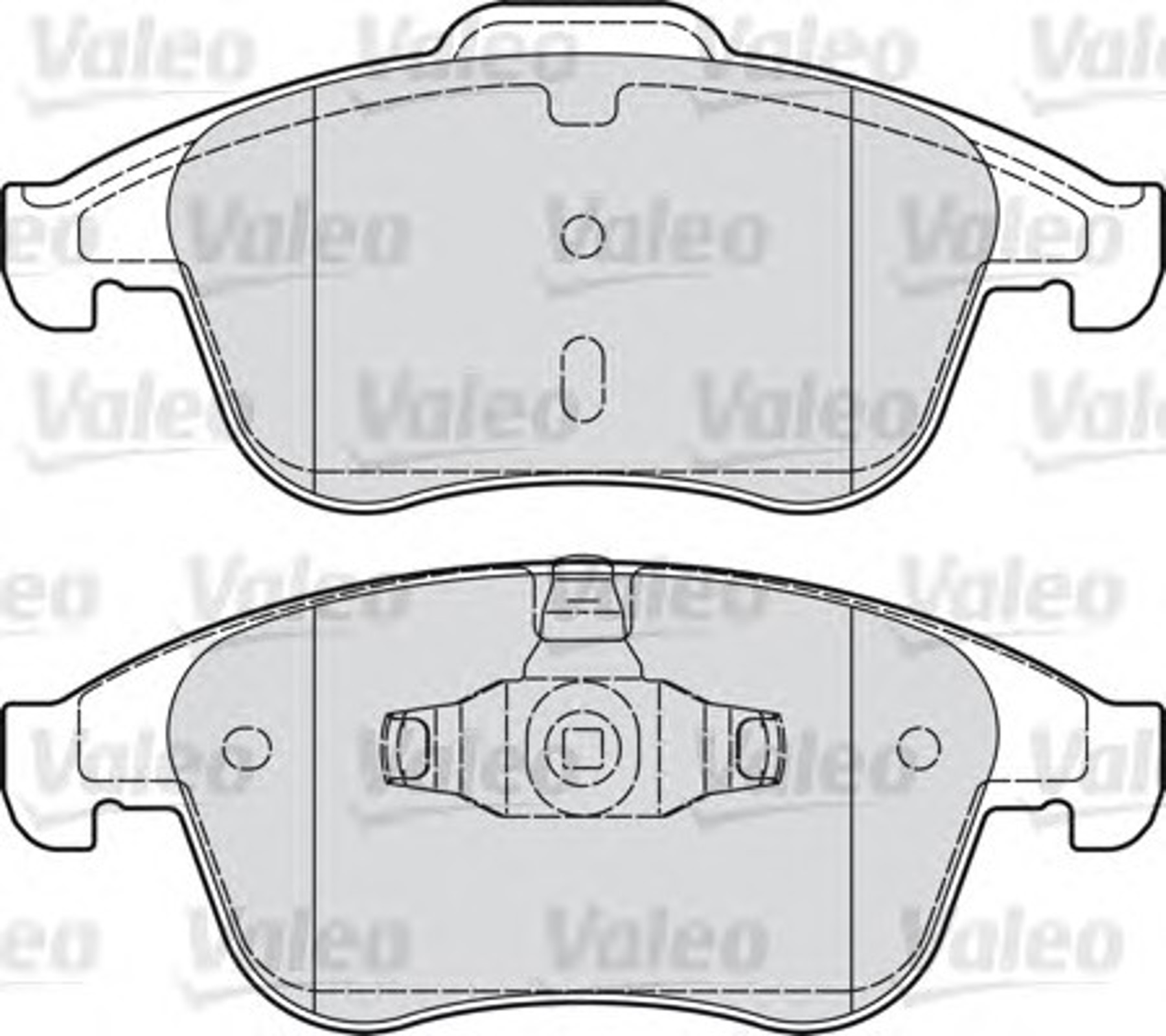 Колодки тормозные дисковые VALEO 601050