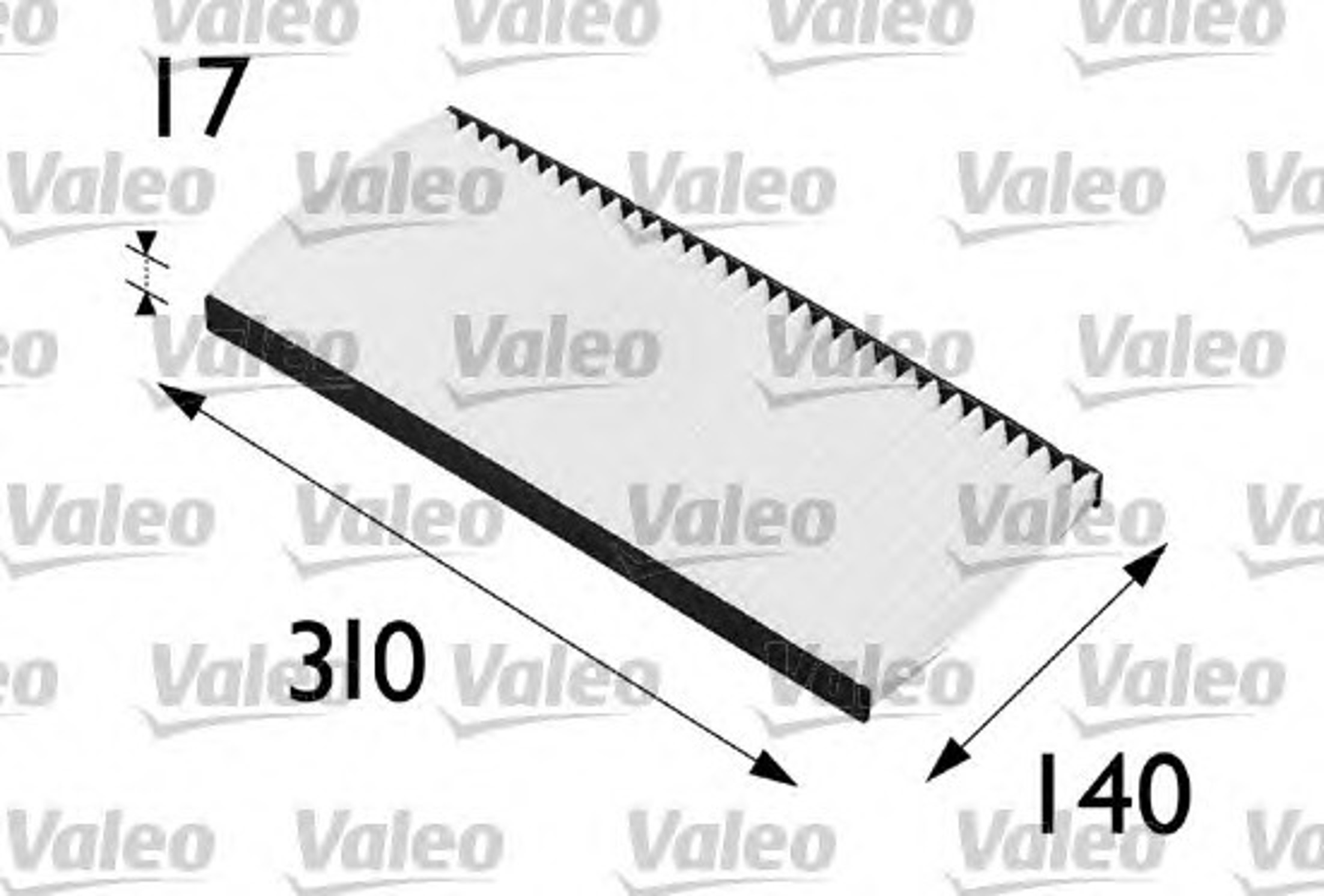 Фильтр салона VALEO 698198