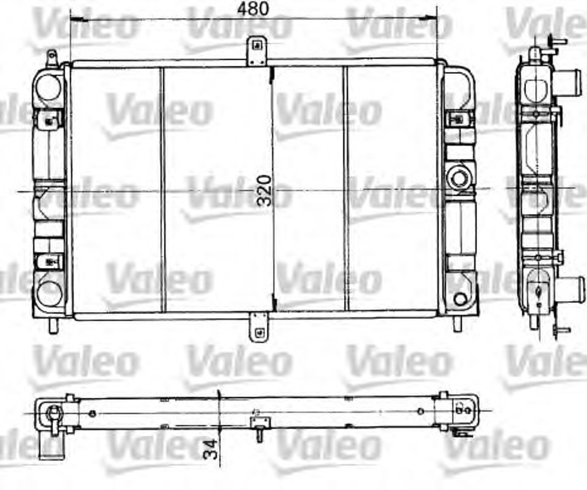 Радиатор системы охлаждения VALEO 730317
