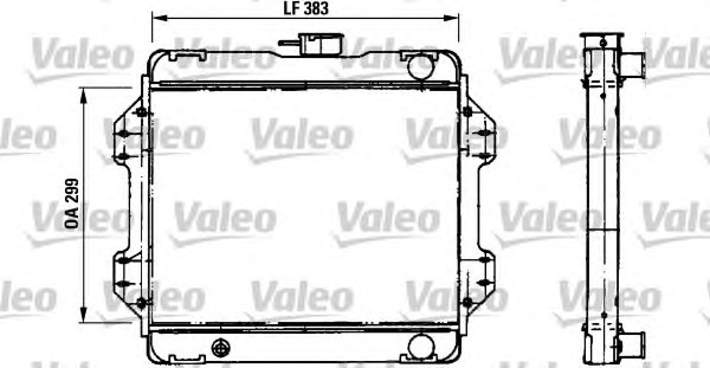 Радиатор системы охлаждения VALEO 730457