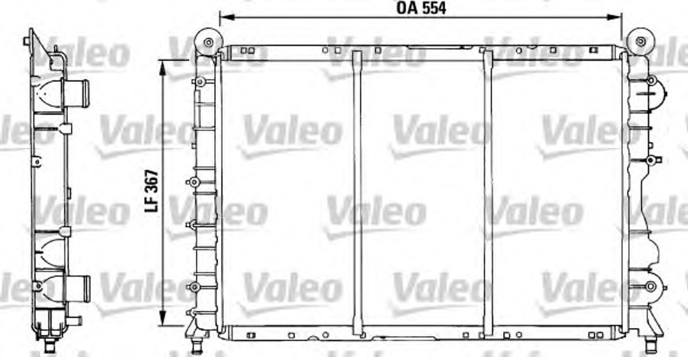 Радиатор системы охлаждения VALEO 730518