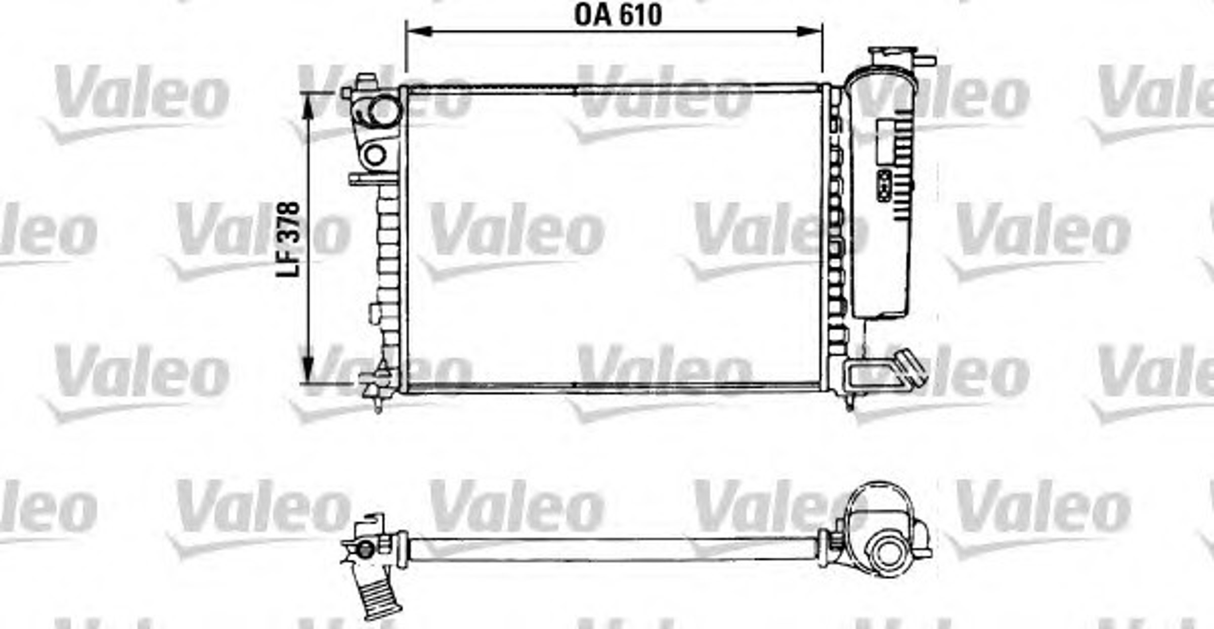 Радиатор системы охлаждения VALEO 730630