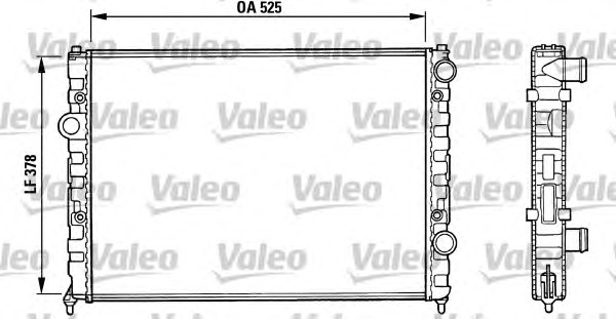 Радиатор системы охлаждения VALEO 731005
