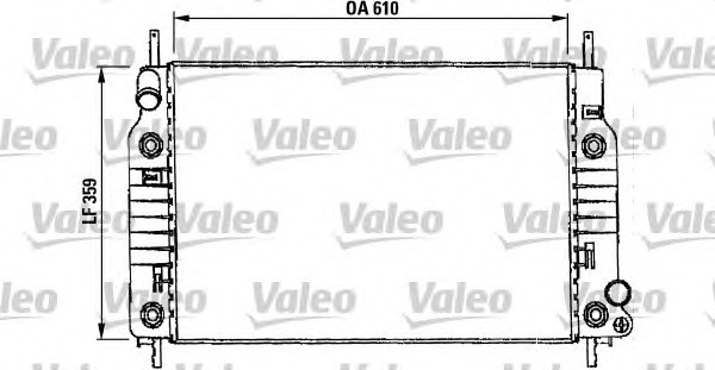 Радиатор системы охлаждения VALEO 731017