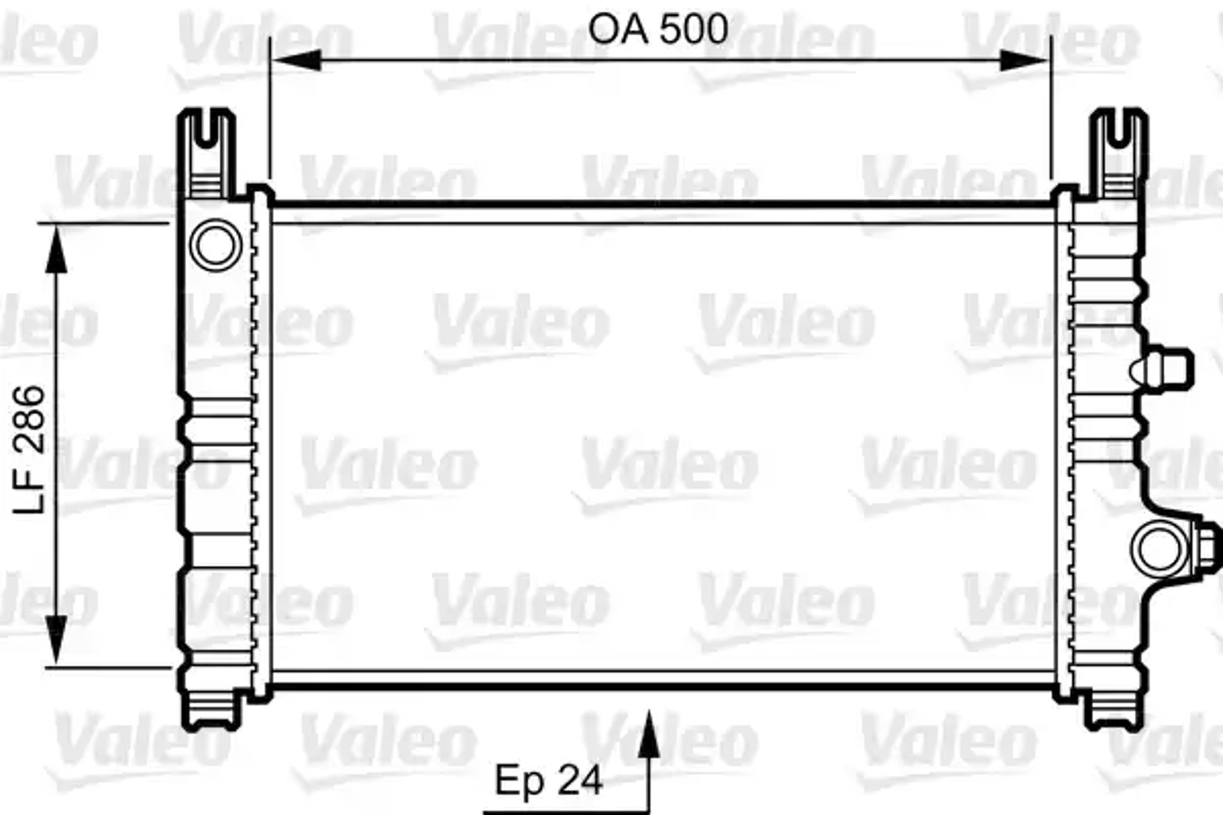 Радиатор системы охлаждения VALEO 731299