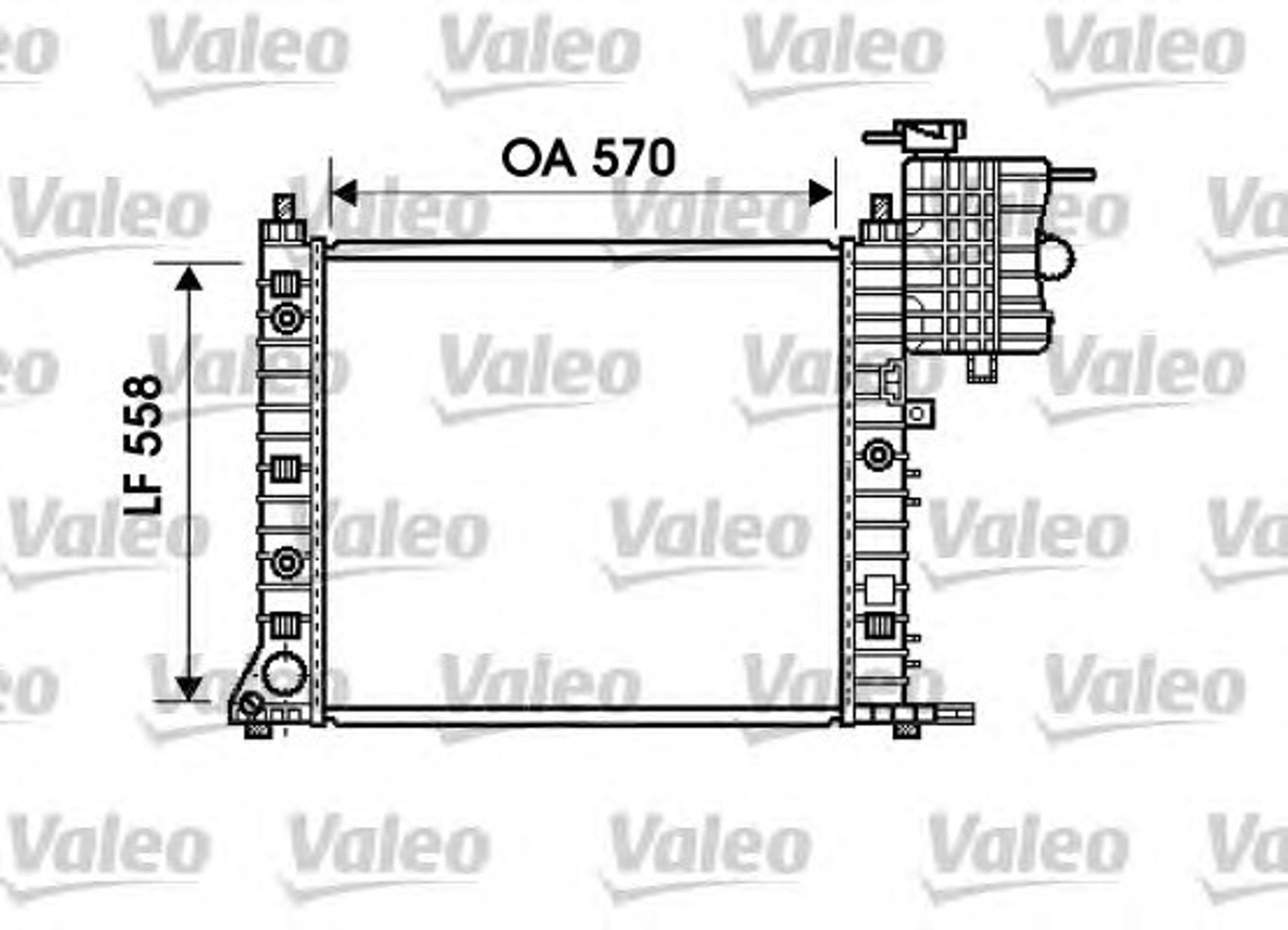 Радиатор системы охлаждения VALEO 732471