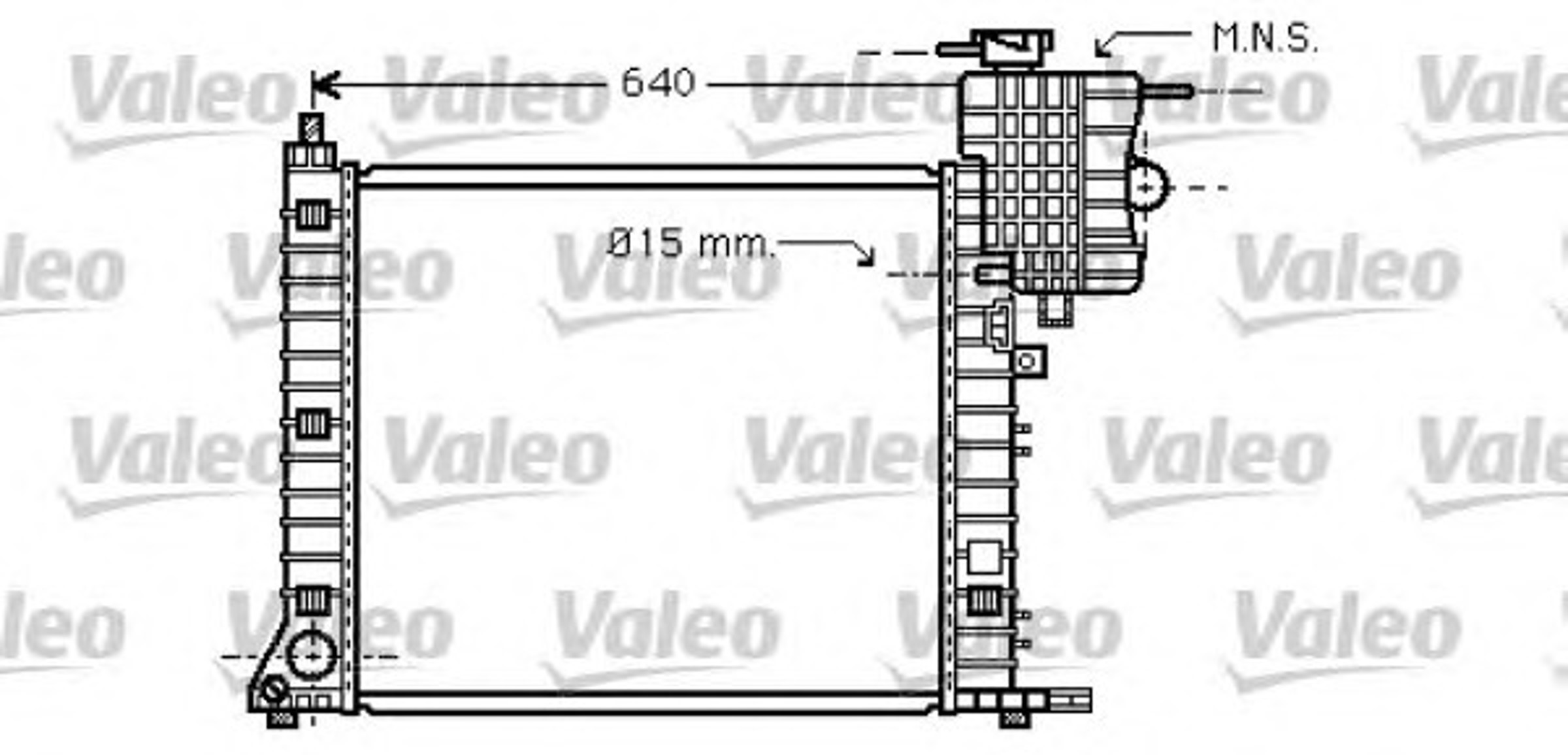 Радиатор системы охлаждения VALEO 734669