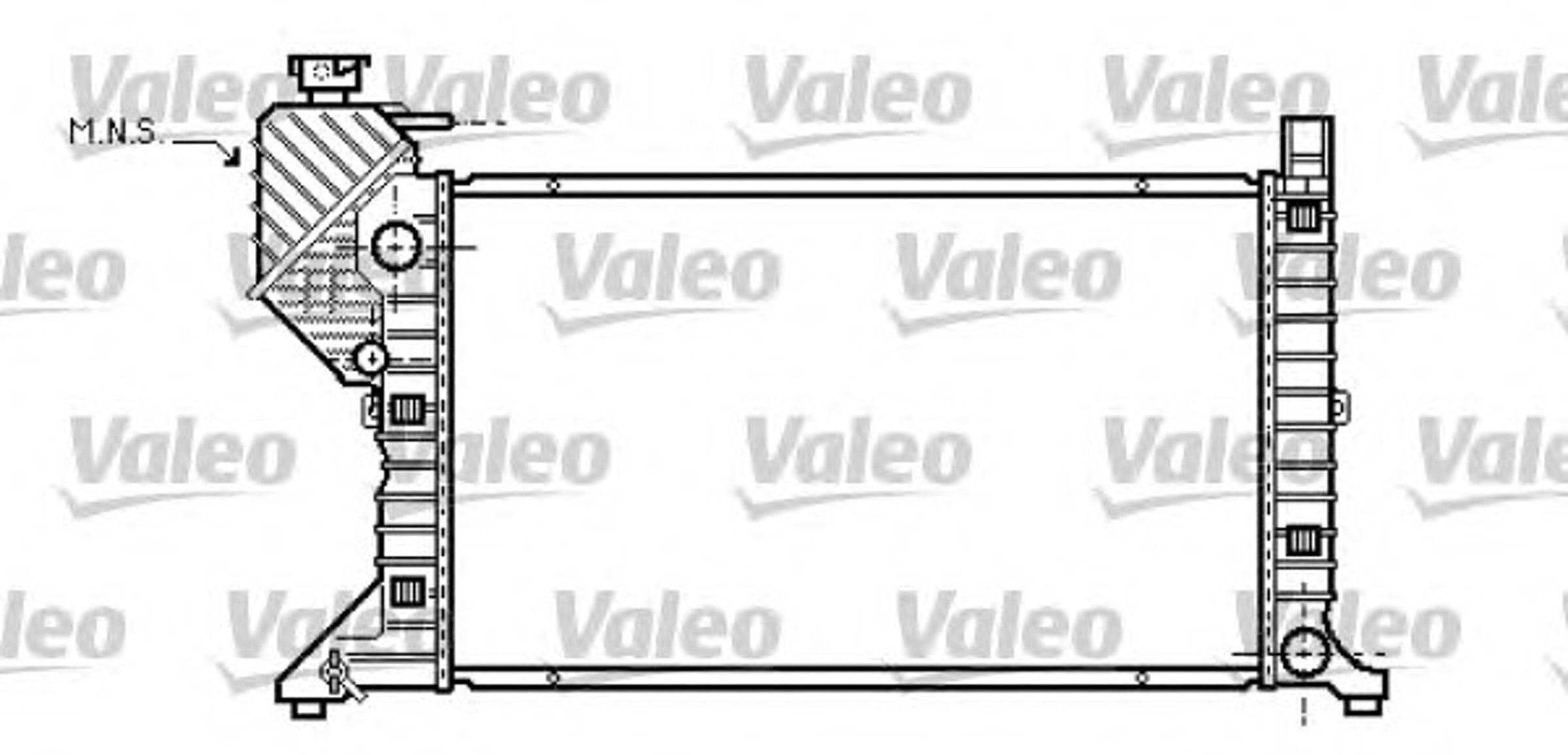 Радиатор системы охлаждения VALEO 734689