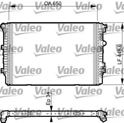 Радиатор системы охлаждения VALEO 735617