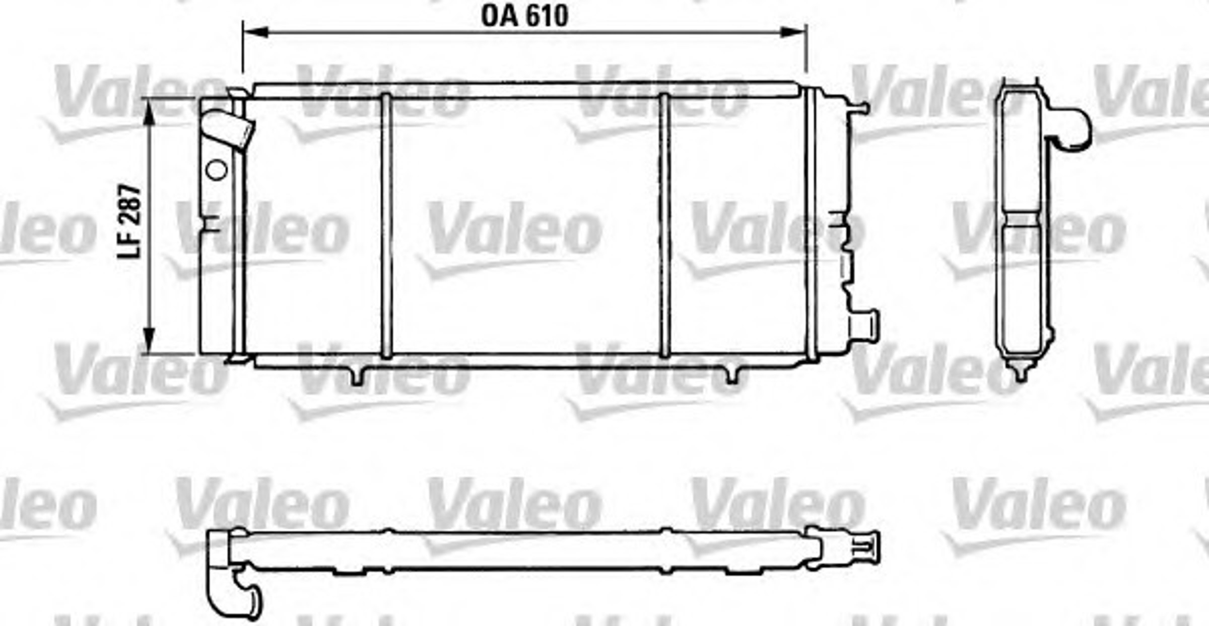 Радиатор системы охлаждения VALEO 810827