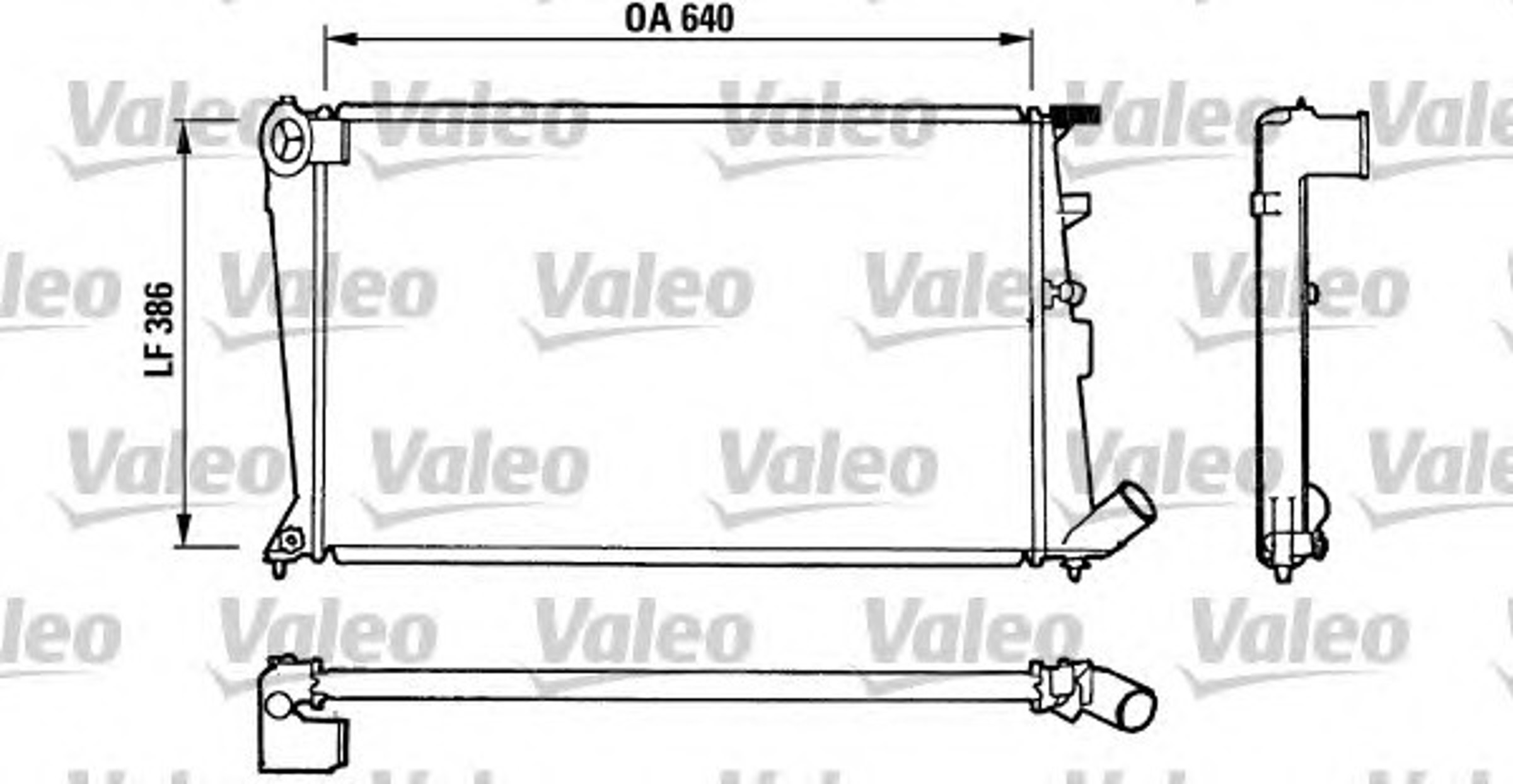 Радиатор системы охлаждения VALEO 810836