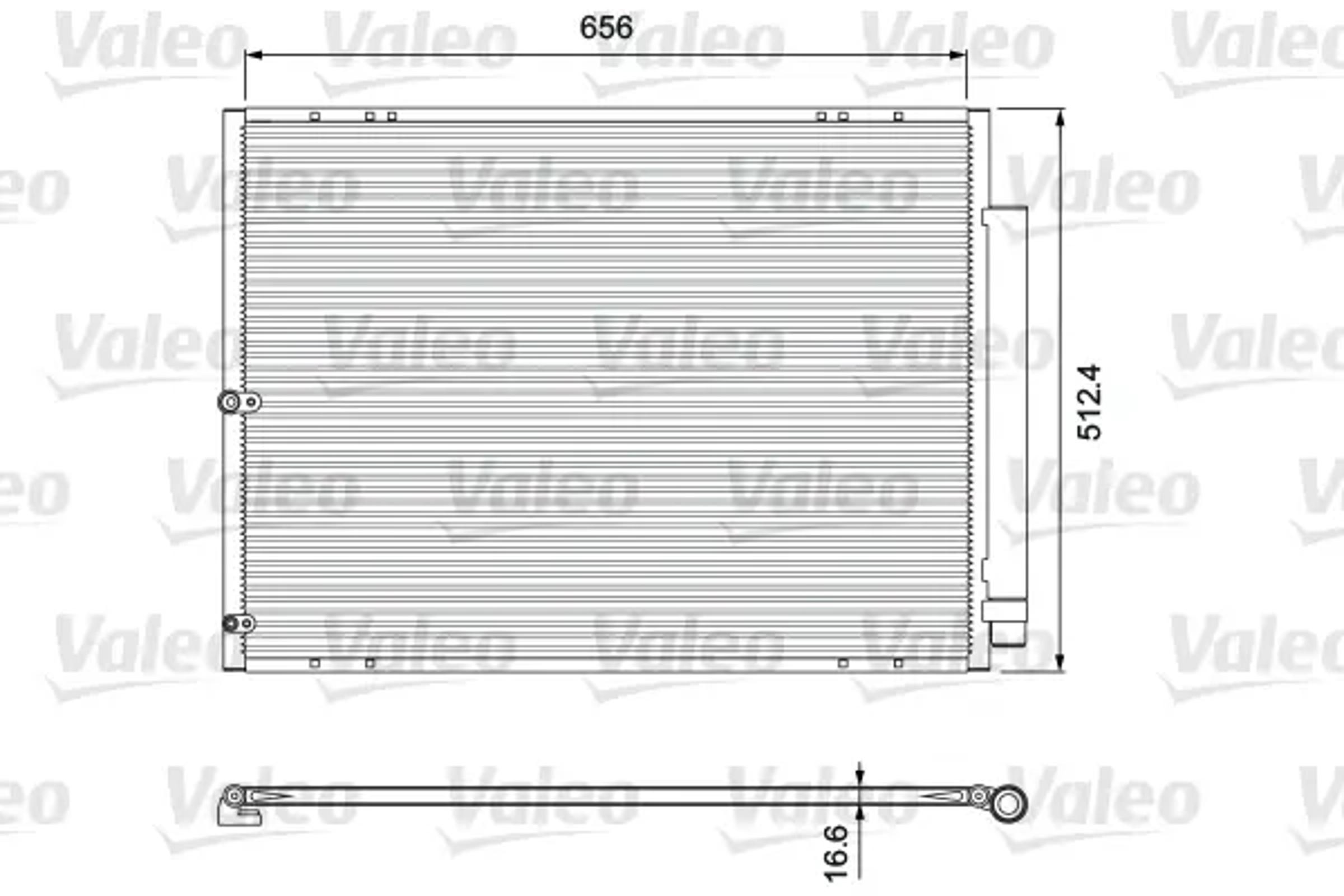Радиатор кондиционера VALEO 810906