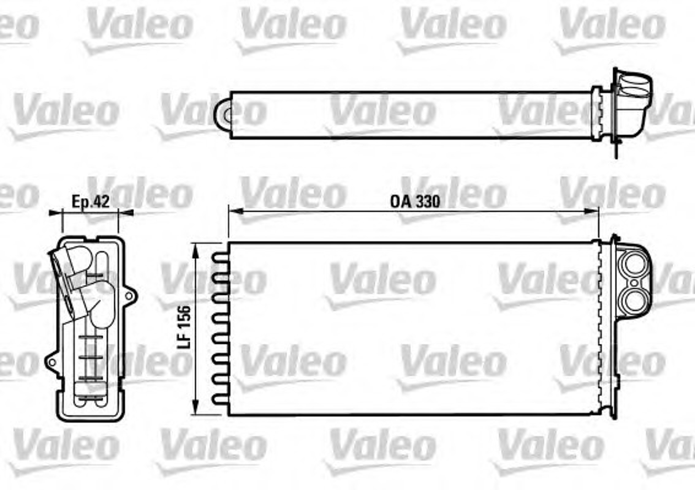 Радиатор отопителя VALEO 812128