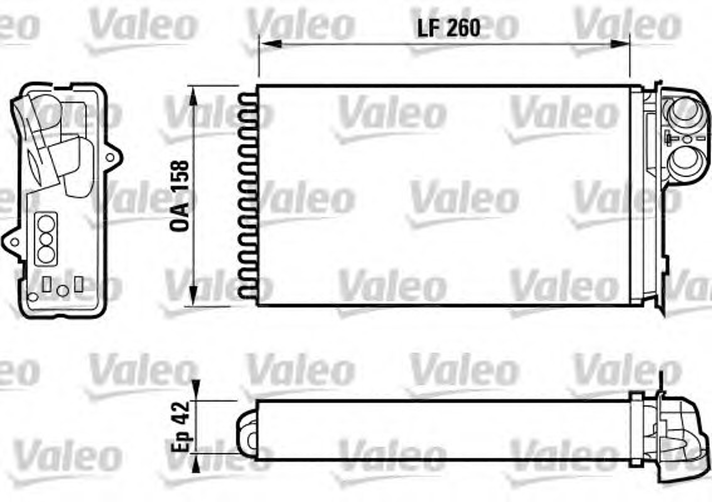 Радиатор отопителя VALEO 812162