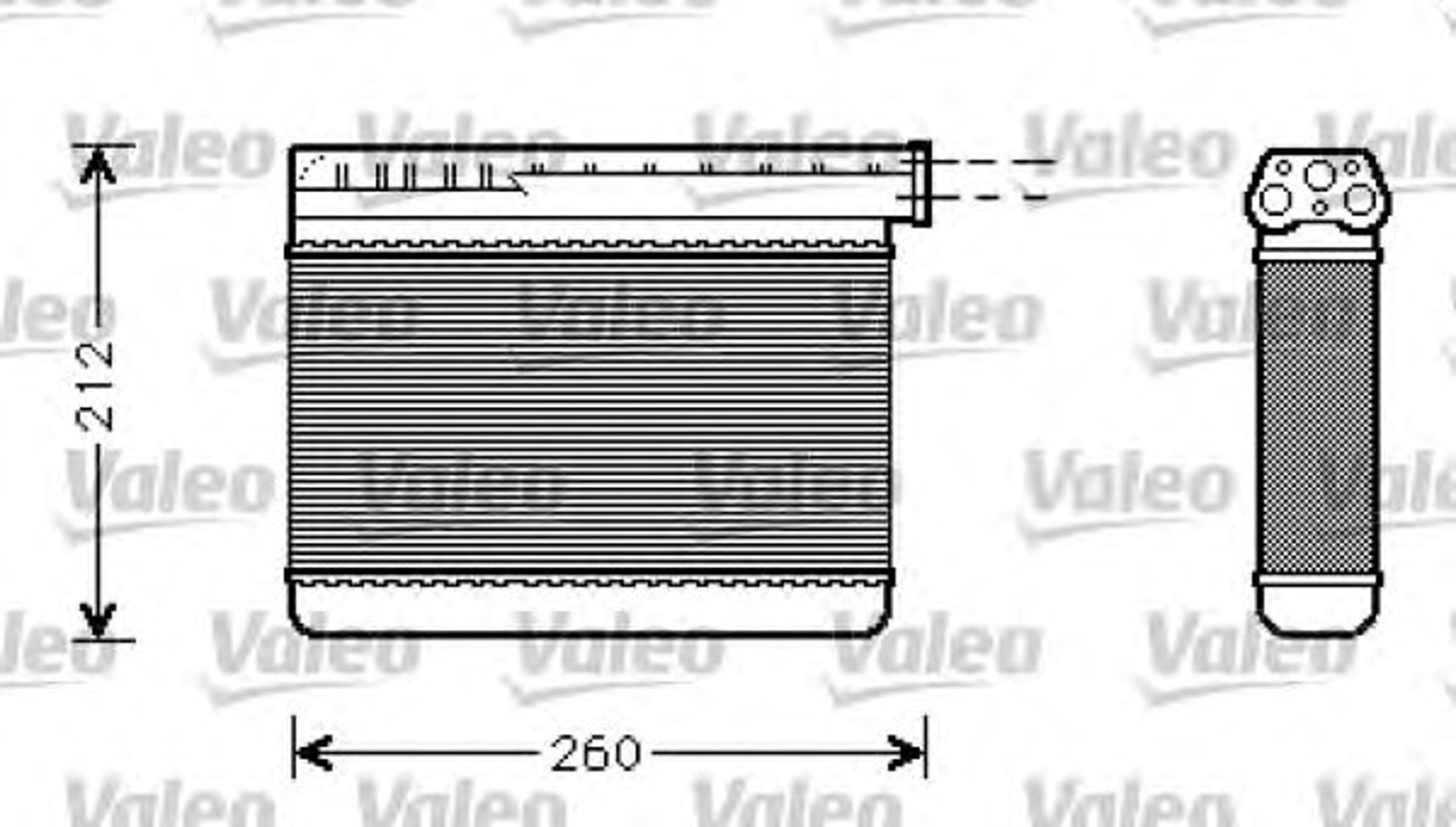 Радиатор отопителя VALEO 812240