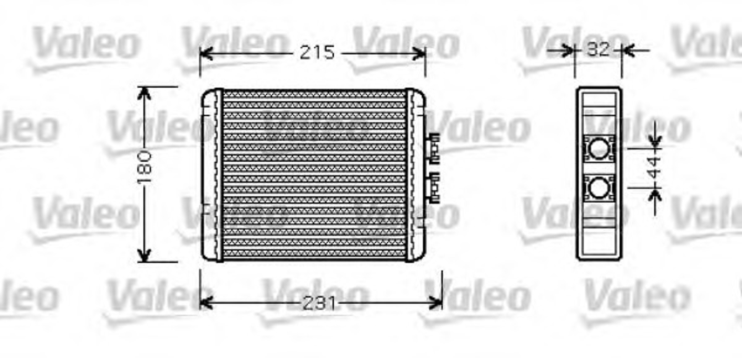Радиатор отопителя VALEO 812319