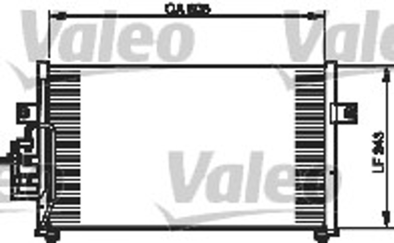 Радиатор кондиционера VALEO 814334