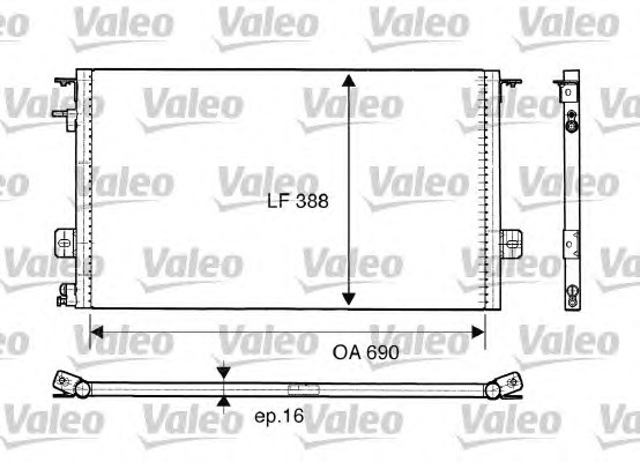 Конденсатор кондиционера VALEO 816945