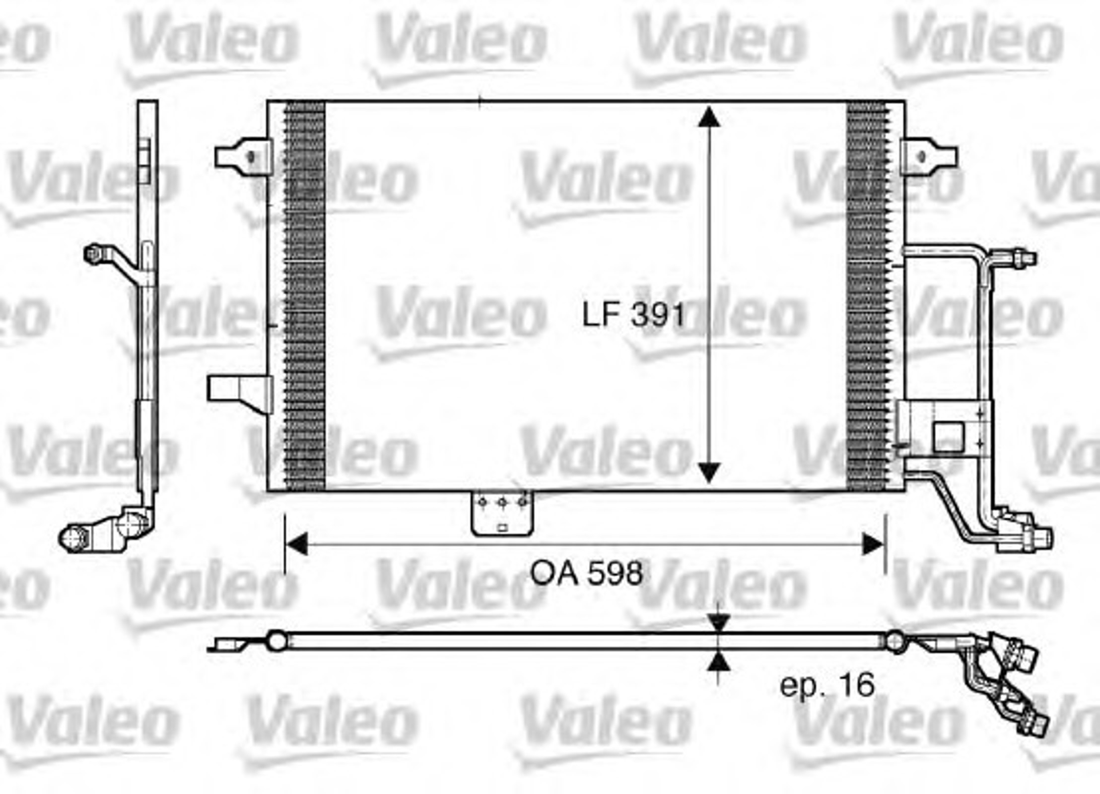 Конденсатор кондиционера VALEO 817665