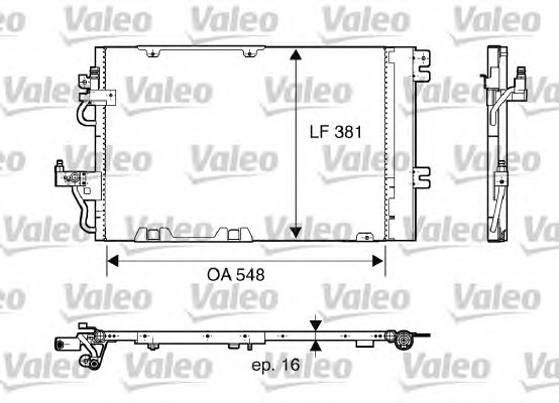 Радиатор кондиционера VALEO 817846