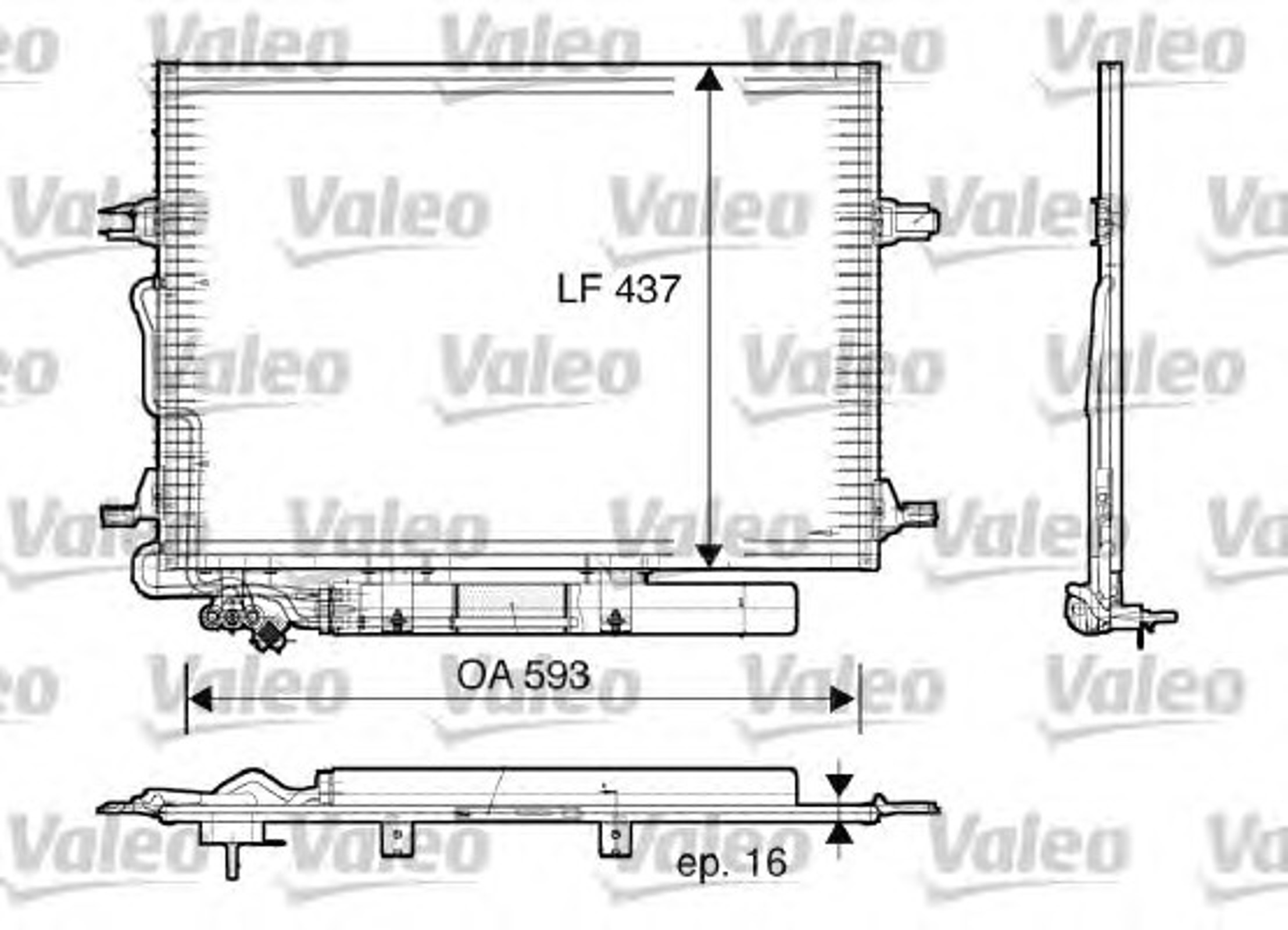 Конденсатор кондиционера VALEO 818003