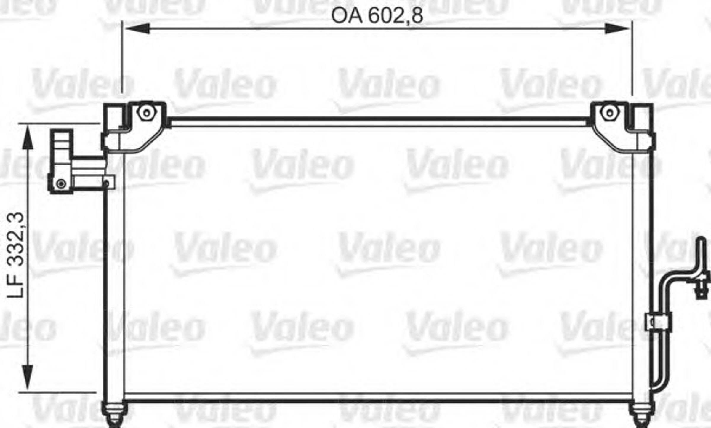 Радиатор кондиционера VALEO 818086