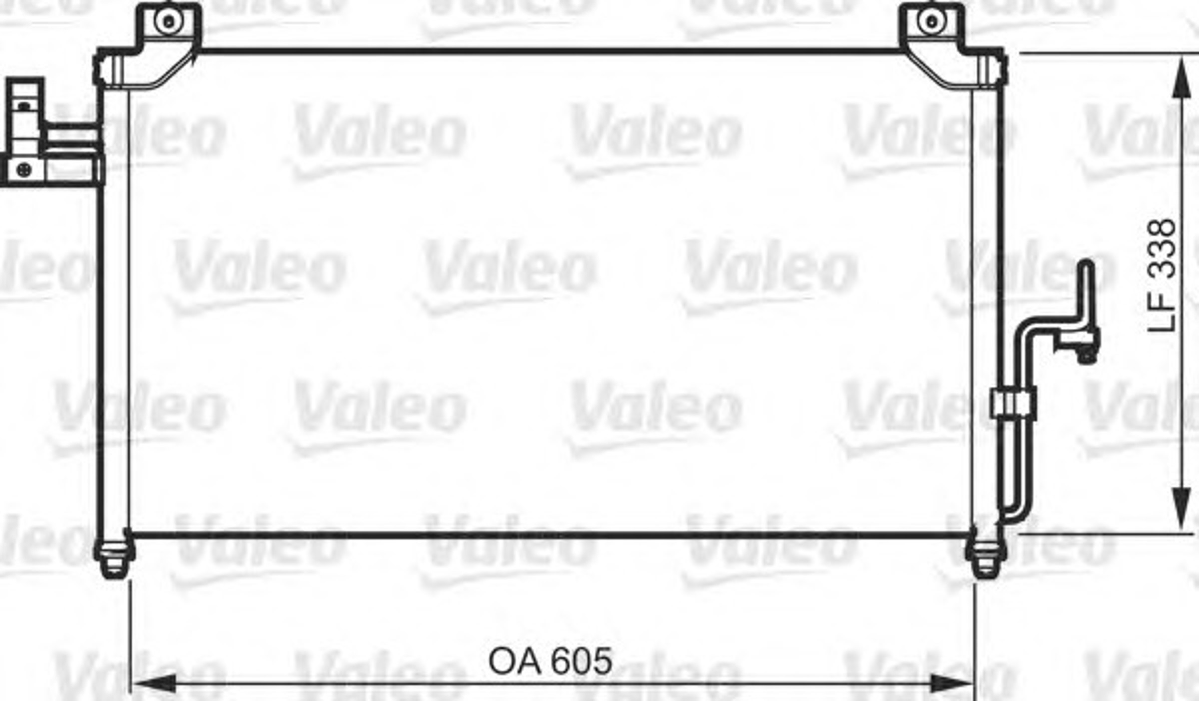 Радиатор кондиционера VALEO 818092