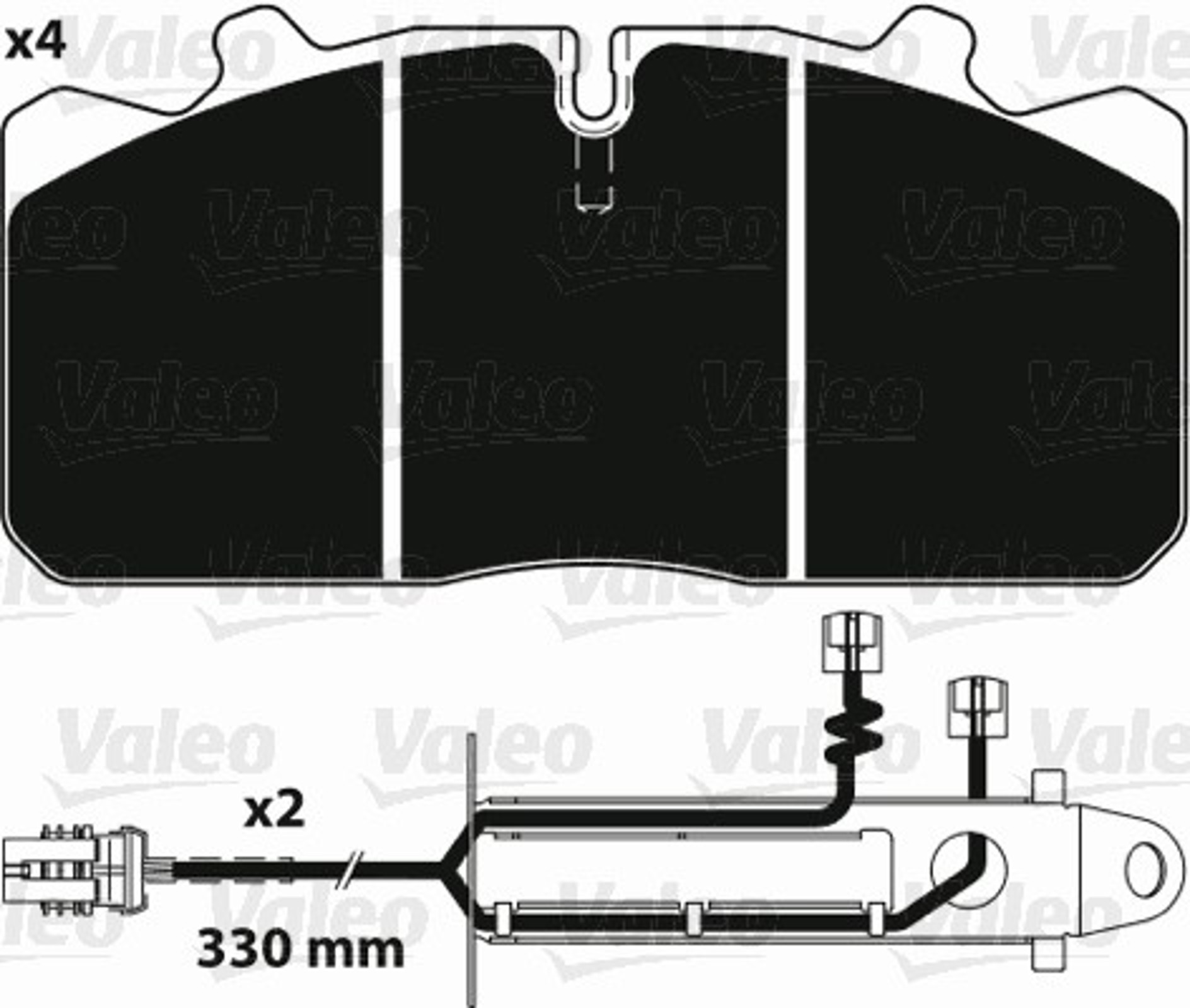 882229 VALEO Колодки тормозные дисковые