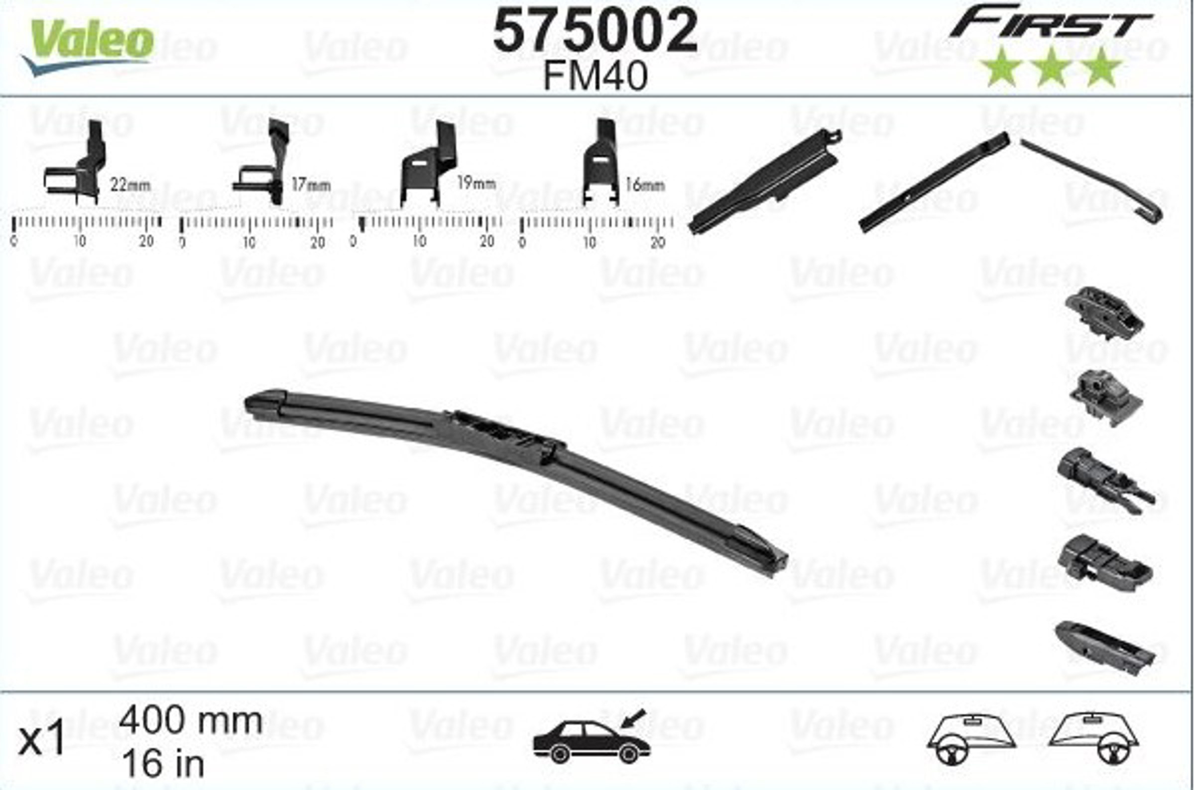 FM40 VALEO Щетка стеклоочистителя