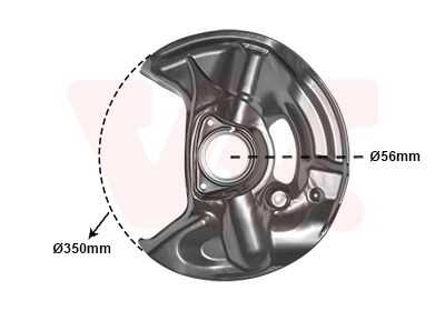 Кожух тормозного диска VAN WEZEL 3029371