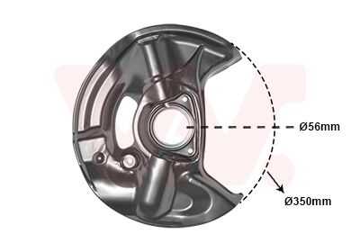 Кожух тормозного диска VAN WEZEL 3029372